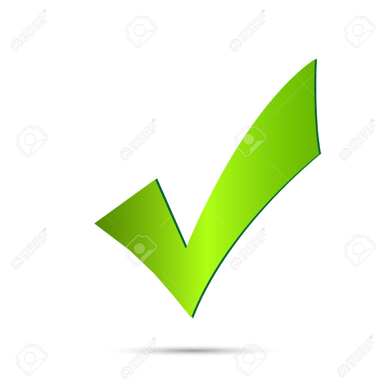 Illustration Of A Green Checkmark Isolated On A White Background Royalty Free Cliparts Vectors And Stock Illustration Image