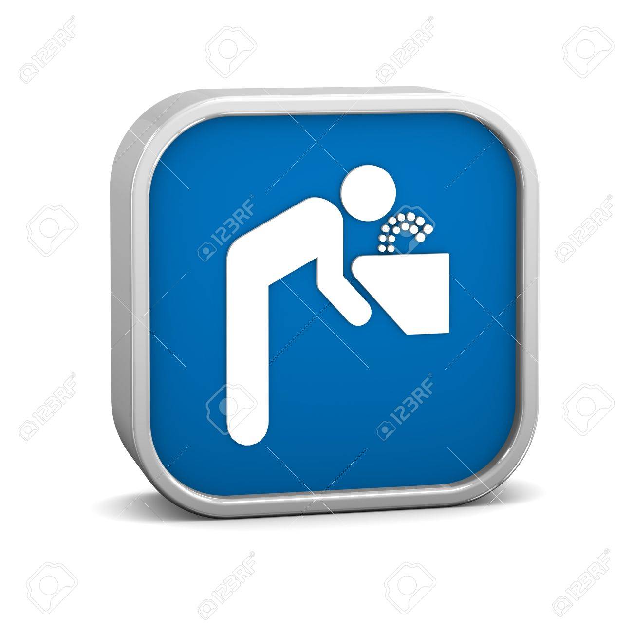 Trinkbrunnen Zeichen Auf Weissem Grund Teil Einer Serie Lizenzfreie Fotos Bilder Und Stock Fotografie Image 9174918