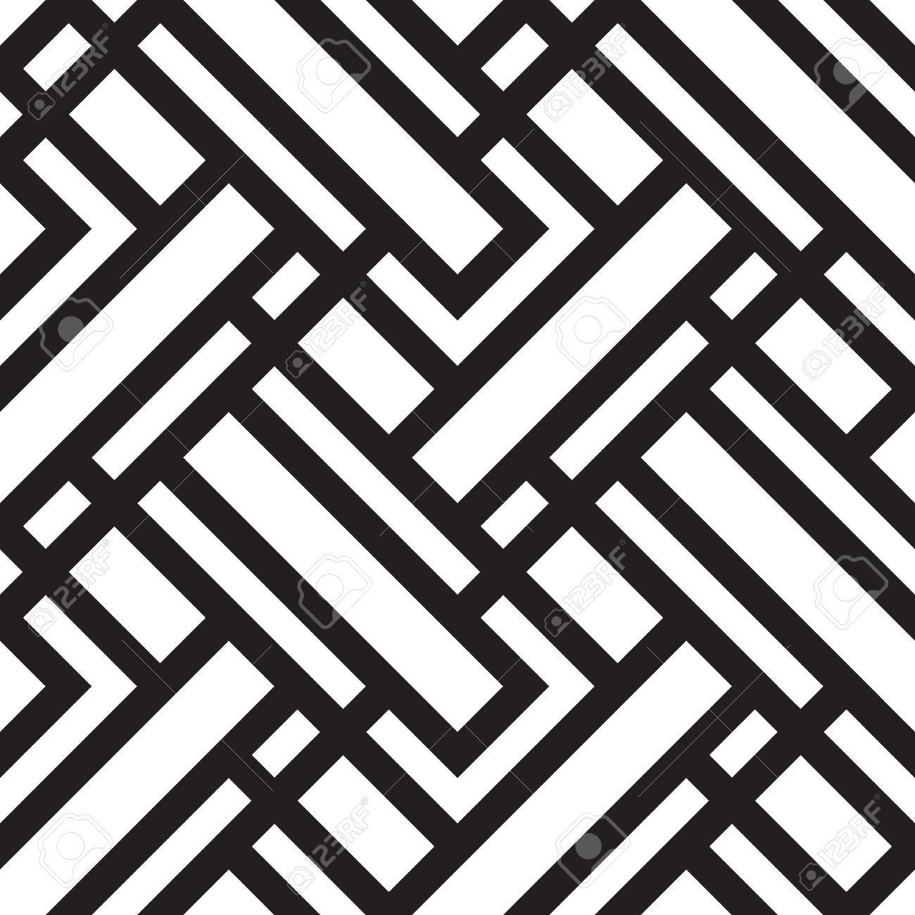 vector seamless pattern black and white geometric background