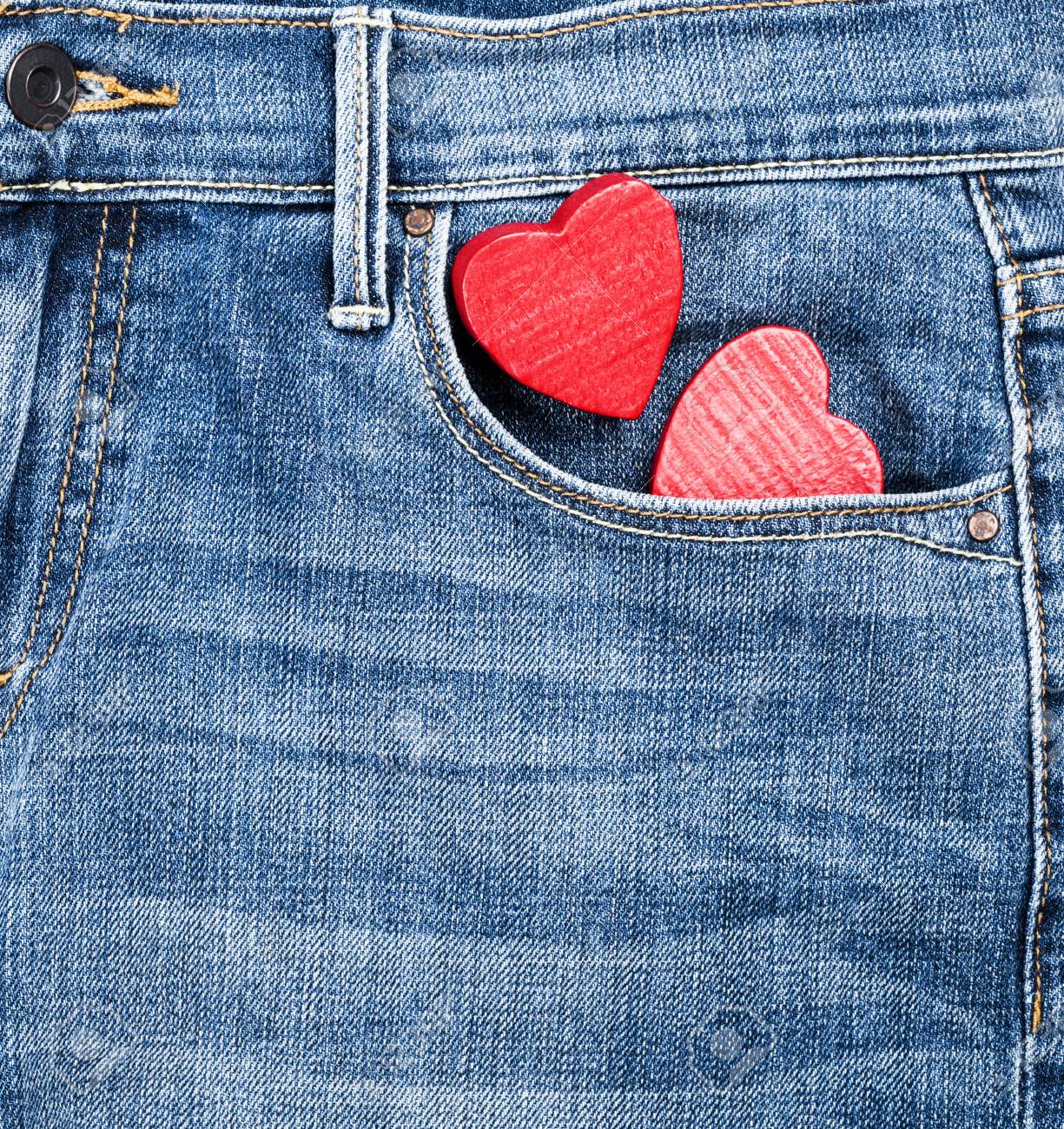 jeans with hearts