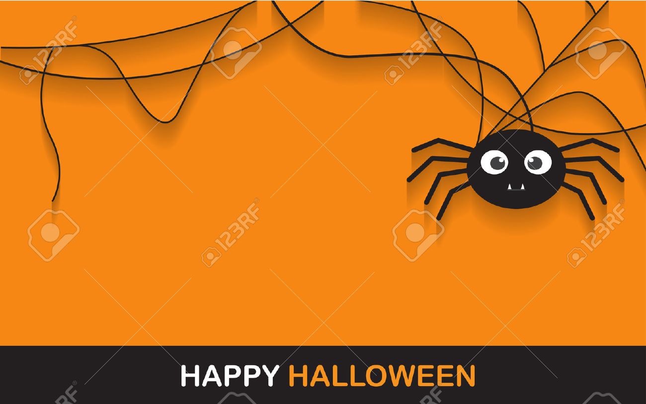 halloween spider concept. banner background for Halloween Party night - 45303599 halloween spider concept. banner background for Halloween Party night - 45303599
