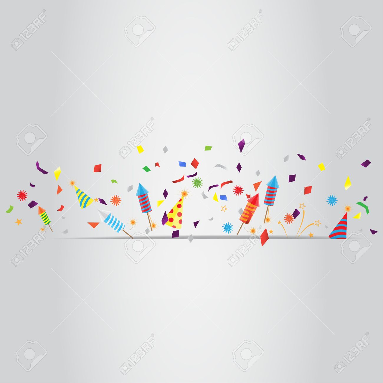 confetti and firework background, can be ues for celebration, new year, birthday, christmas greeting card. also design for web page, business banner, cover page. vector illustration - 46319837 confetti and firework background, can be ues for celebration, new year, birthday, christmas greeting card. also design for web page, business banner, cover page. vector illustration - 46319837
