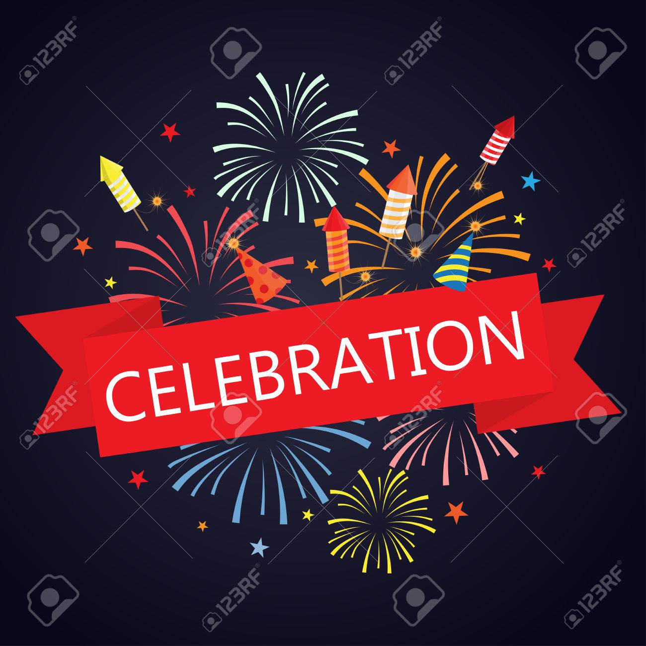 sparkles and firework background with banner. can be ues for chirstmas, holiday celebration, party, and new year event. vector illustration - 48758247 sparkles and firework background with banner. can be ues for chirstmas, holiday celebration, party, and new year event. vector illustration - 48758247