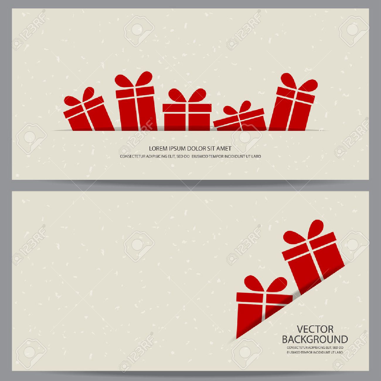 christmas and new year gift voucher certificate coupon template