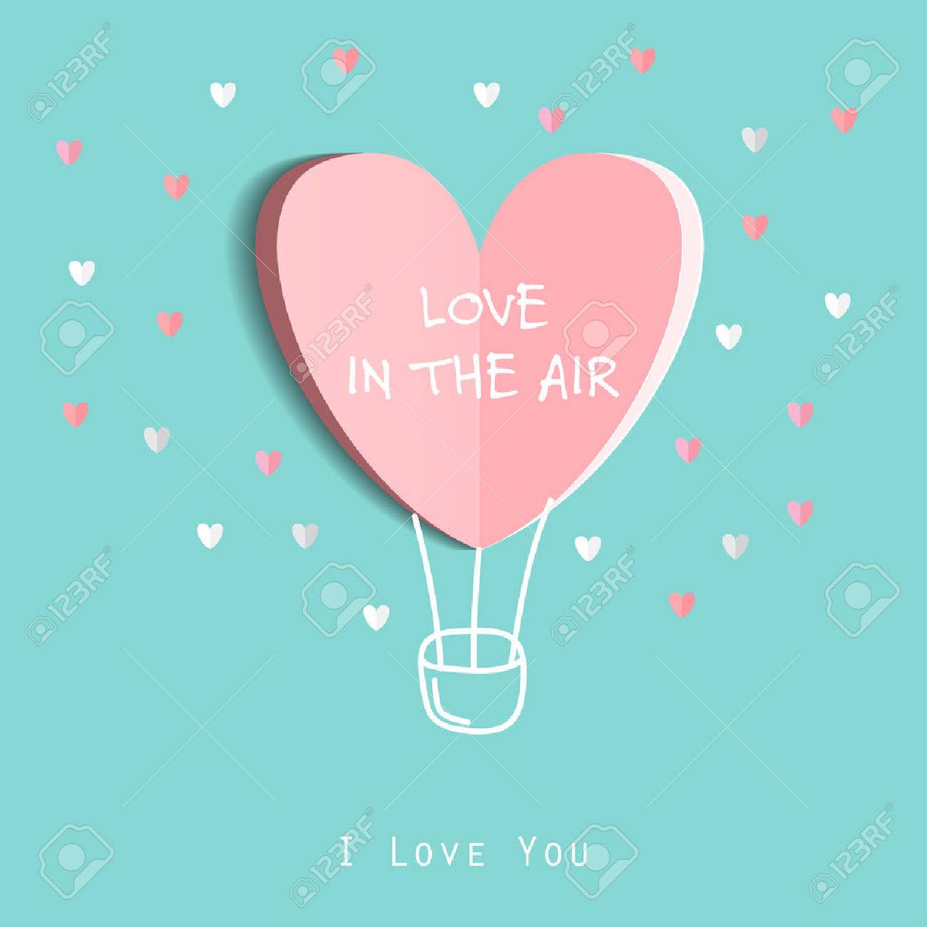 Symbol of love on sweet blue background, greeting card, Flat design Happy Valentines. can be add text. vector illustration - 50147186 Symbol of love on sweet blue background, greeting card, Flat design Happy Valentines. can be add text. vector illustration - 50147186