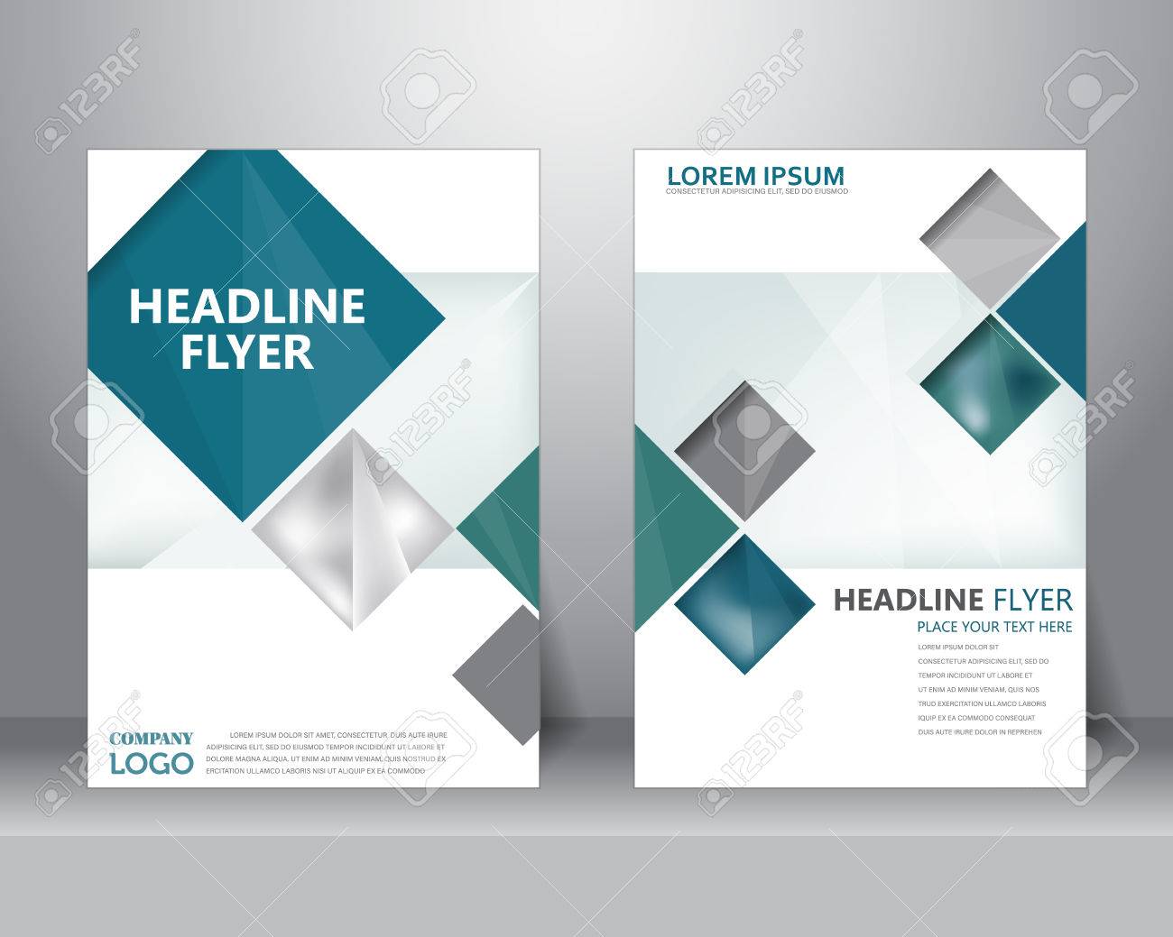 brochure aziendale modello formale layout di progettazione volantino
