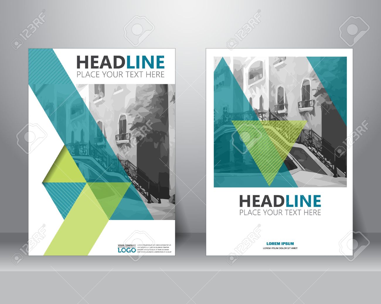 brochure aziendale modello formale layout di progettazione volantino
