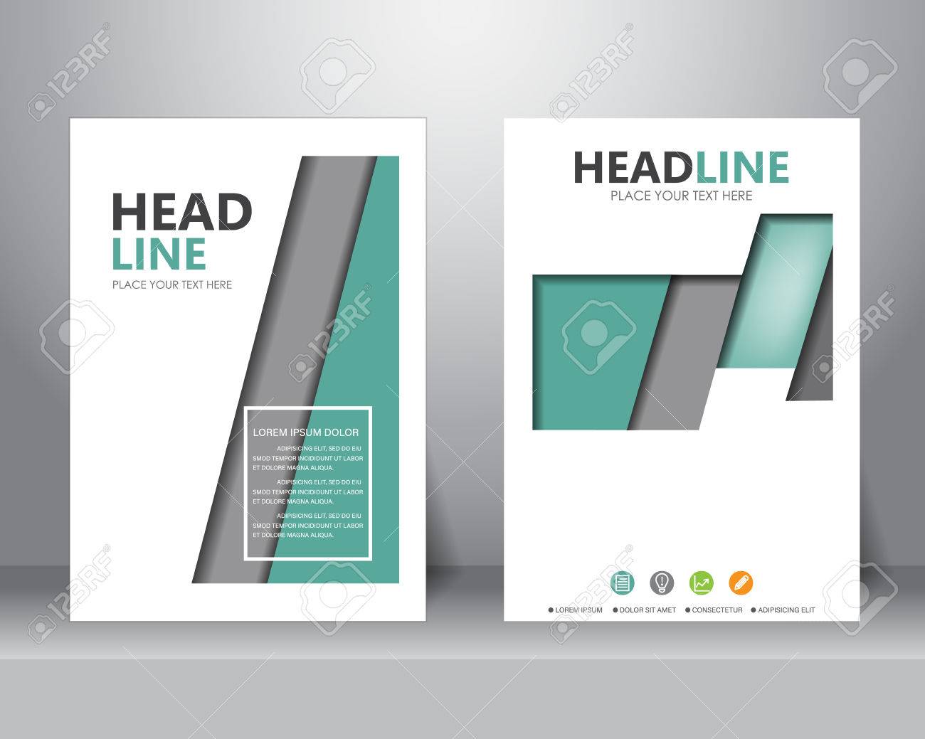 brochure aziendale modello di layout di progettazione formale in