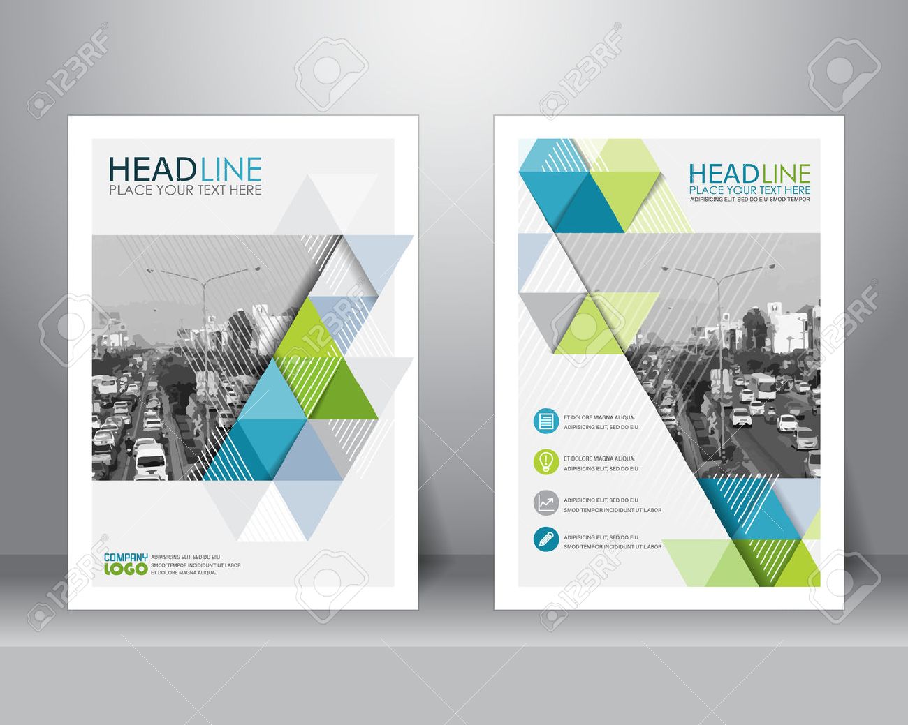 brochure aziendale modello di layout di progettazione formale in