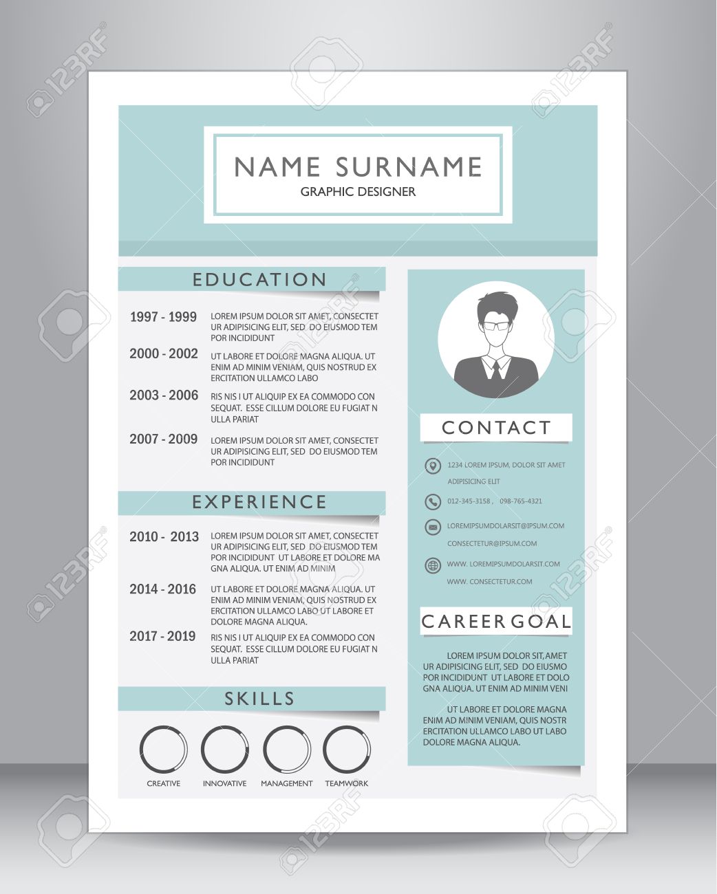 Job Cv Of Cv Template Layout Template In A4 Formaat Vector Job Cv Of Cv Template Layout Template In A4 Formaat Vector