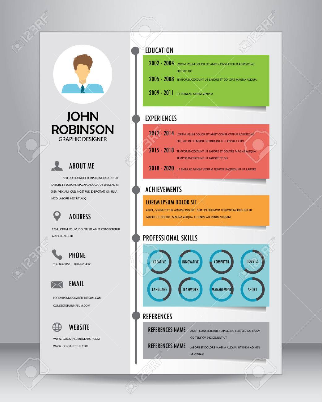 Job Cv Of Cv Template Layout Template In A4 Formaat Royalty Vrije Job Cv Of Cv Template Layout Template In A4 Formaat Royalty Vrije