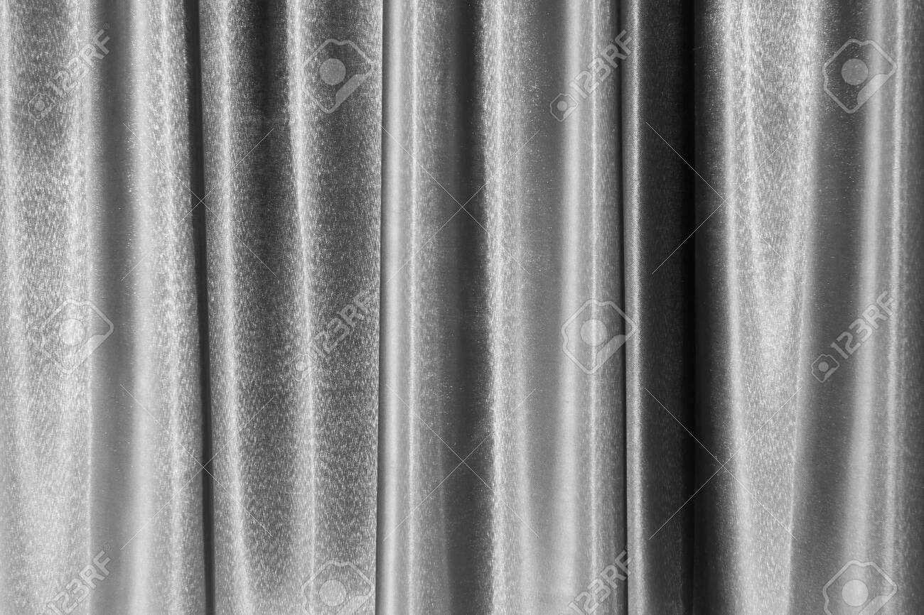 Grey Curtain Texture Pattern Background With Fabric Vintage Style