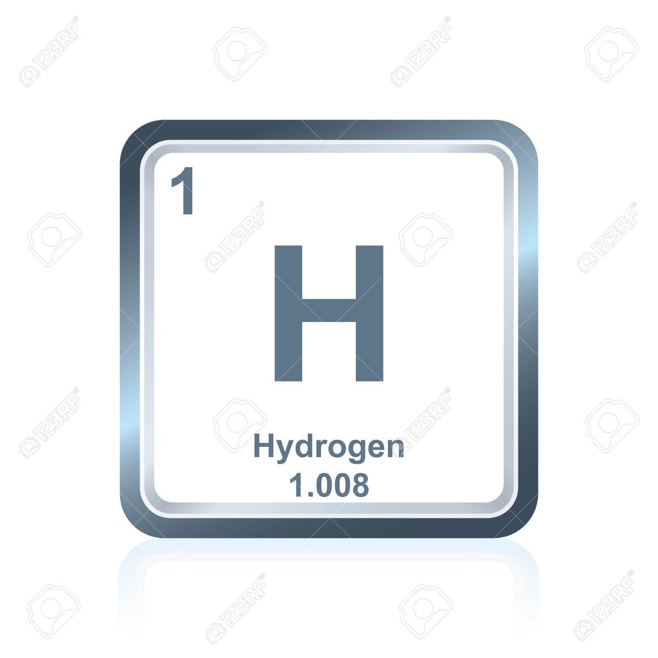 Symbol of chemical element hydrogen as seen on the Periodic Table of the Elements, including atomic number and atomic weight. - 79561005 Symbol of chemical element hydrogen as seen on the Periodic Table of the Elements, including atomic number and atomic weight. - 79561005