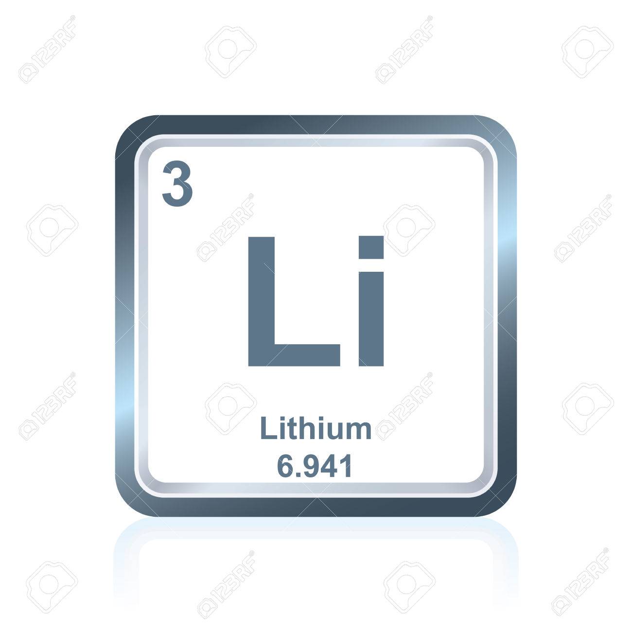 on seen Table.. chemical of as Symbol lithium element the Periodic
