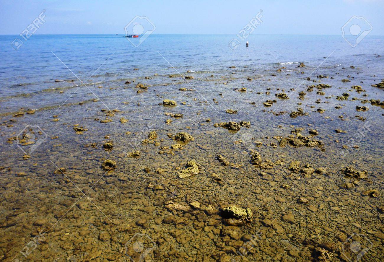 中部ジャワのパンジャン島風景の海の絵 の写真素材 画像素材 Image