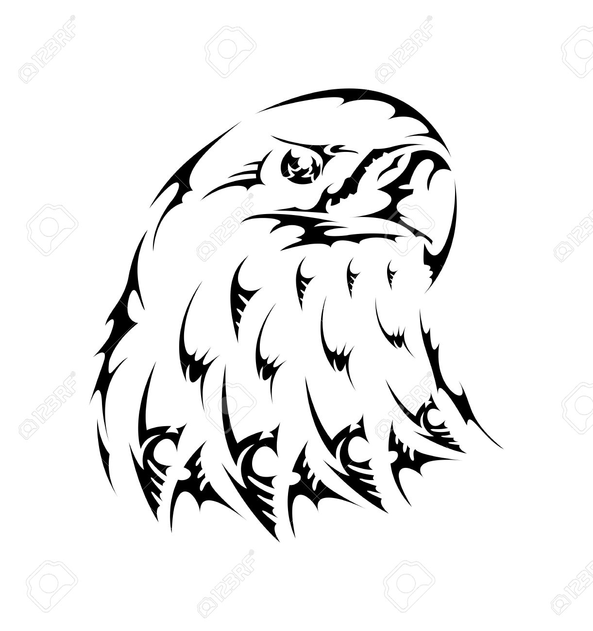 vector tattoo bird tribal eagle emblem royalty free cliparts vector tattoo bird tribal eagle emblem royalty free cliparts
