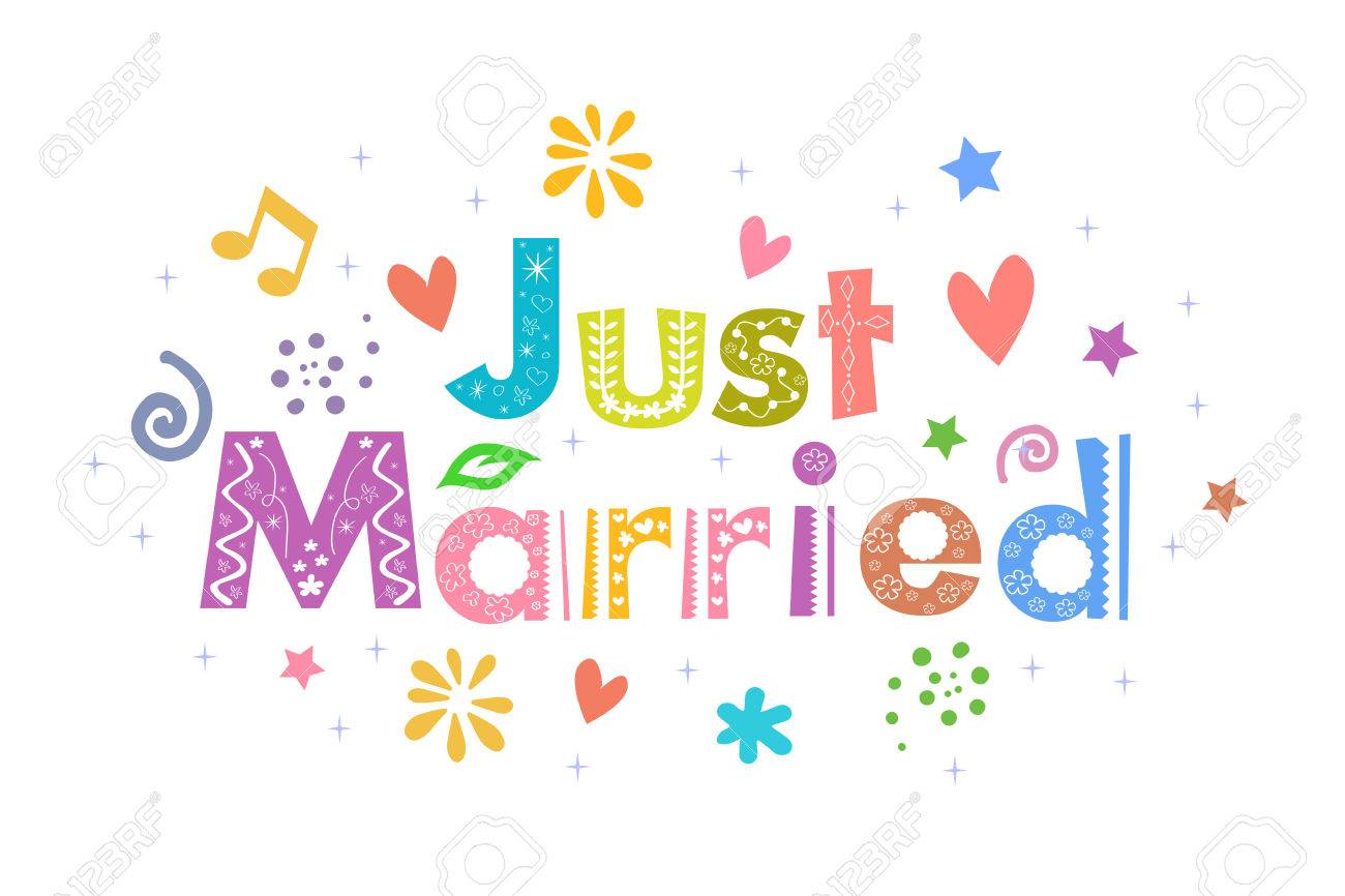 カード デザインのだけ結婚メッセージ のイラスト素材 ベクタ Image