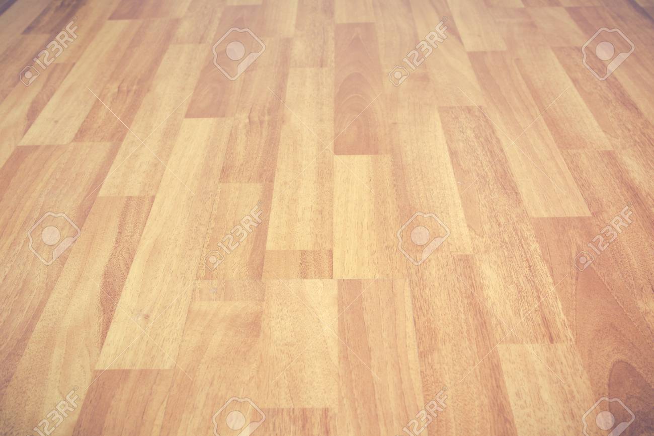 Wooden Floor Surface Background Processed In Vintage Colour