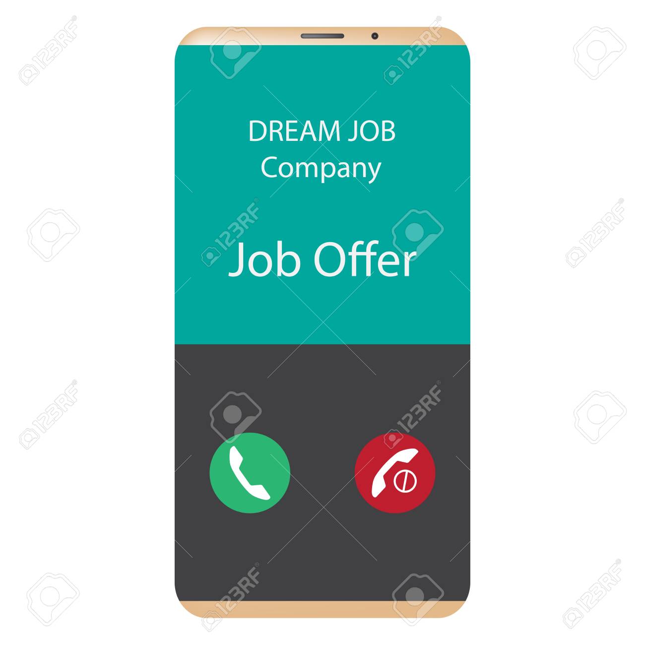 dream job company job offer accept or reject royalty free cliparts job offer accept