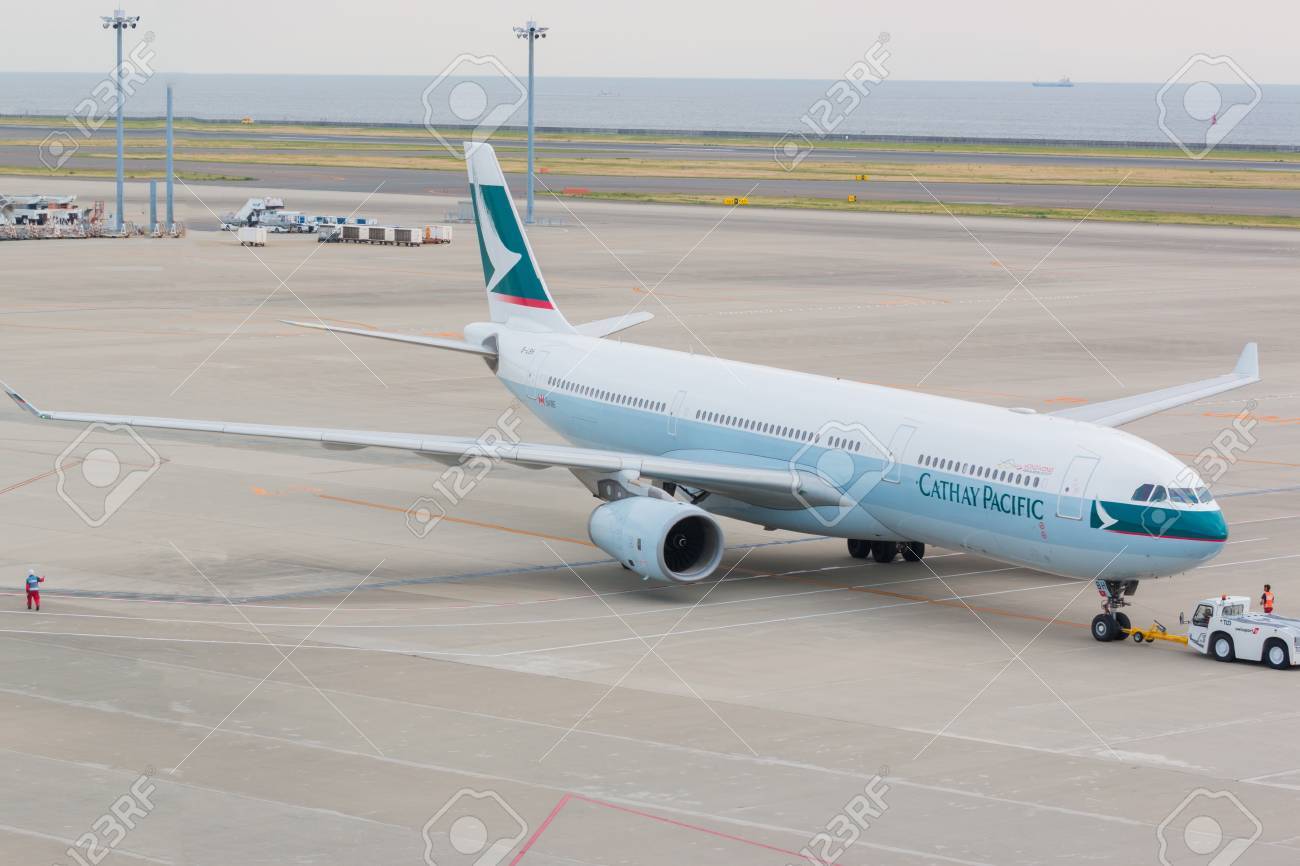愛知県日本 16 年 6 月 26 日 キャセイ パシフィック航空中部国際空港日本 キャセイ パシフィック航空では本社と香港国際空港 の主要なハブ 香港のフラッグ キャリアです の写真素材 画像素材 Image