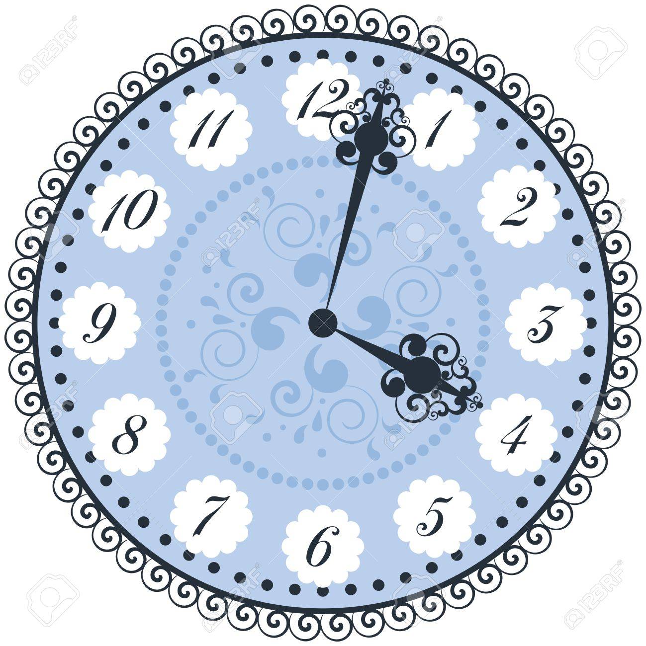 Vector Old Vintage Clock Face. Royalty Free SVG, Cliparts, Vectors, and  Stock Illustration. Image 21644093., image size:1299x1300
