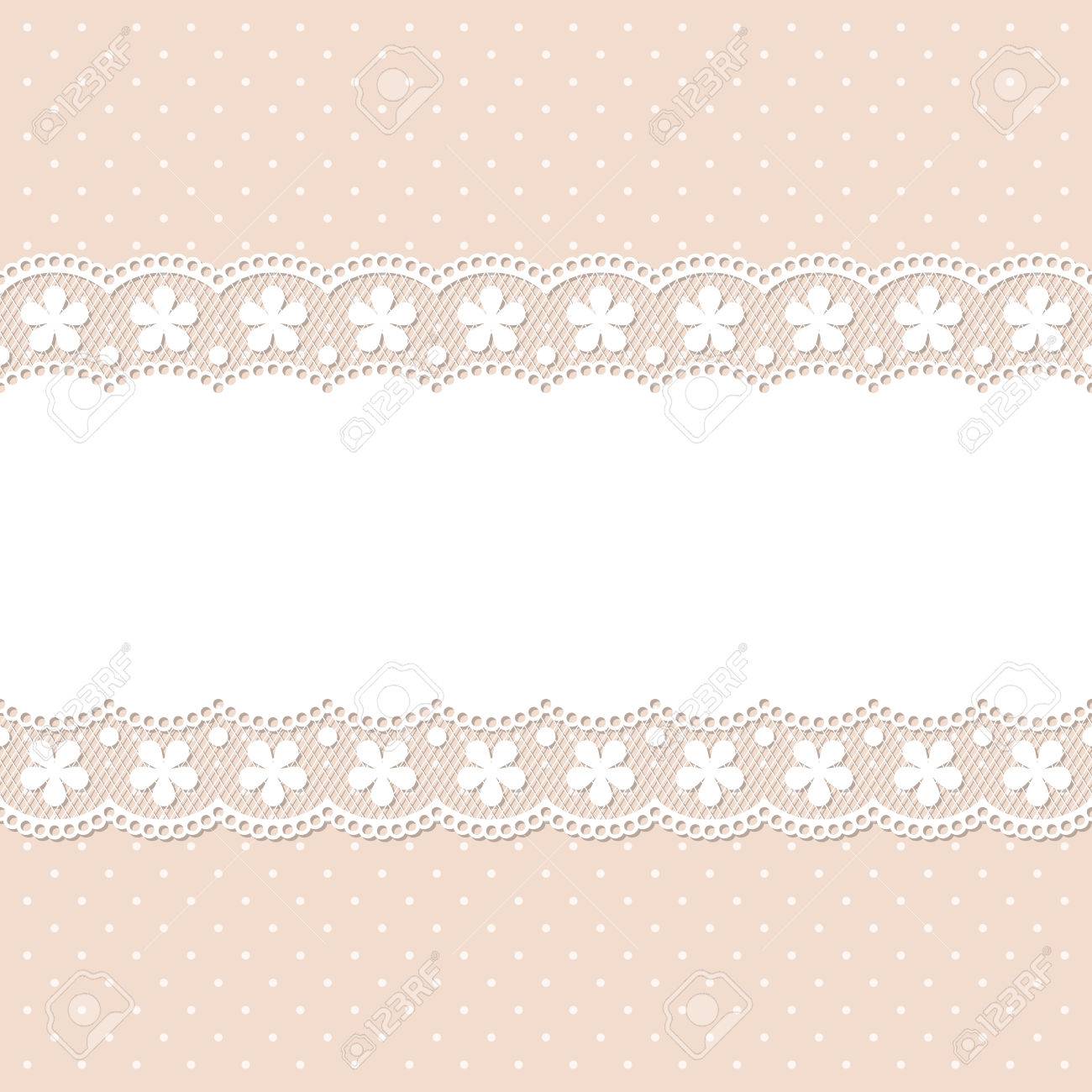 retro lace background template for wedding invitation or greeting