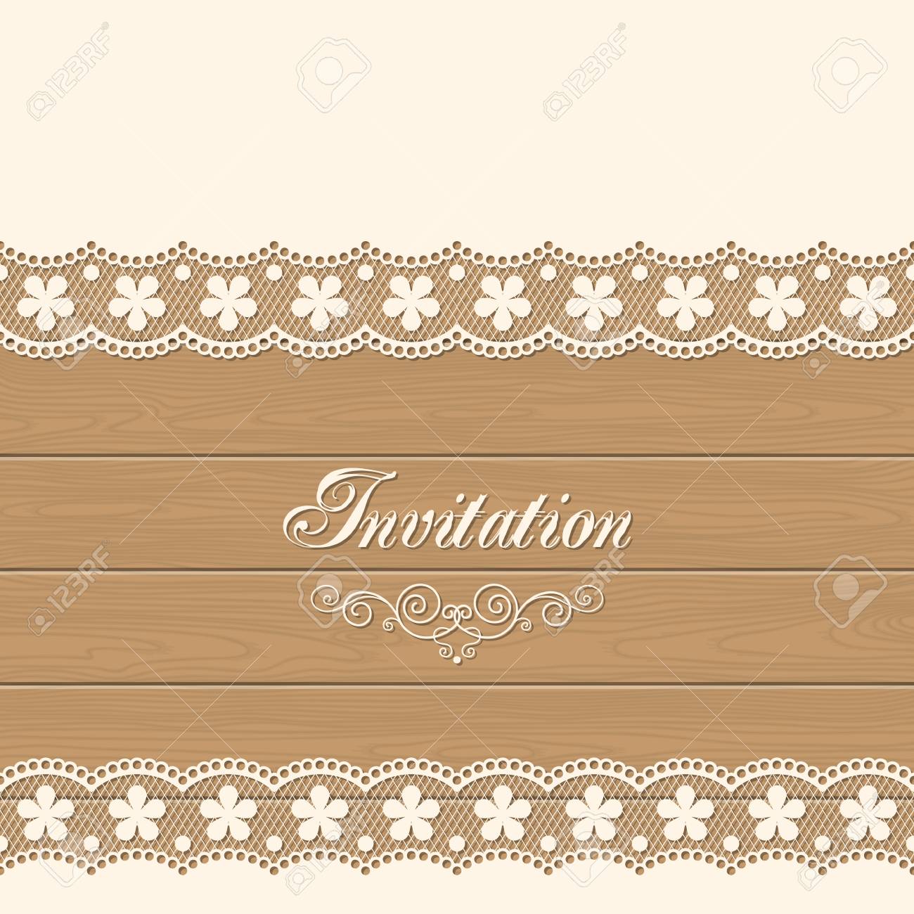 retro lace background template for wedding invitation or greeting