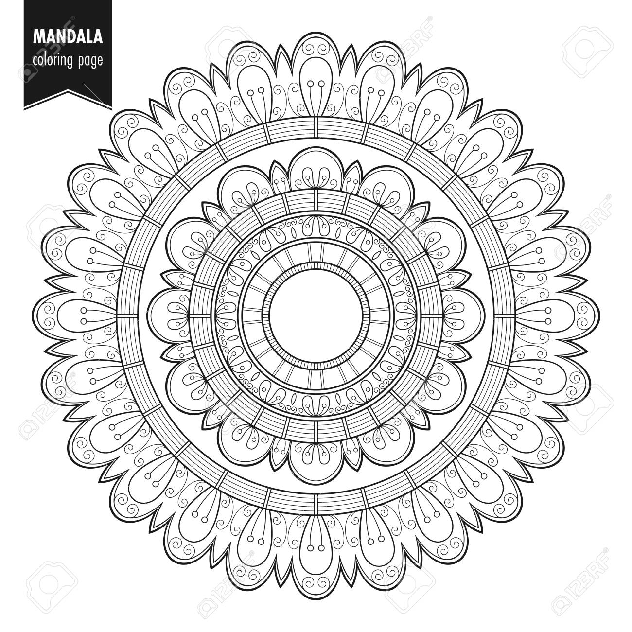 44 Mandala Coloring Book For Adults HD