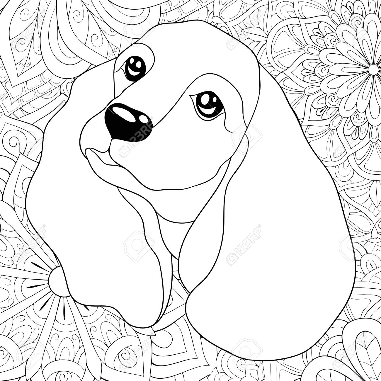 400+ Coloring Book Page Dog HD 400+ Coloring Book Page Dog HD