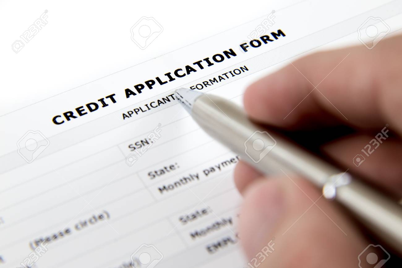 blank credit application