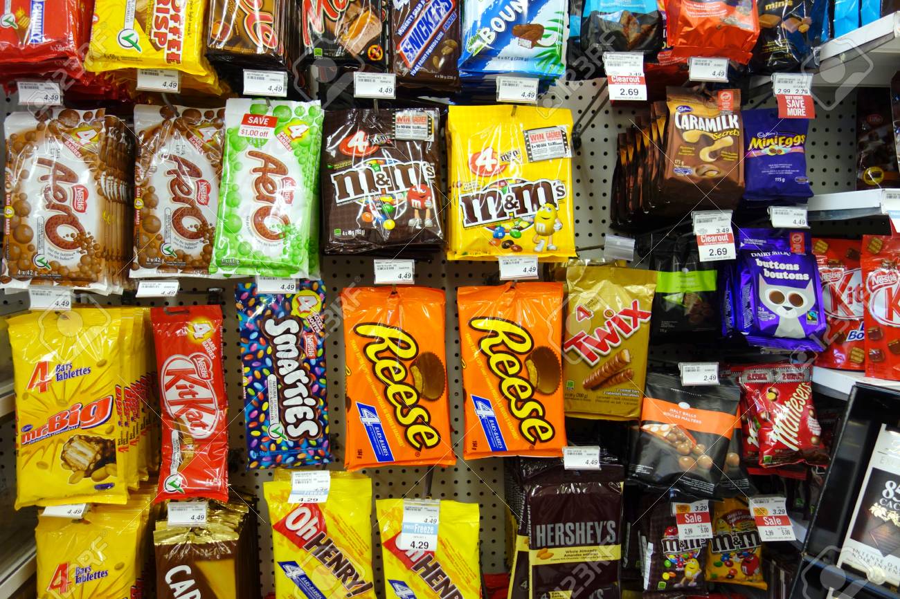 Chocolate Snacks Selection On September 