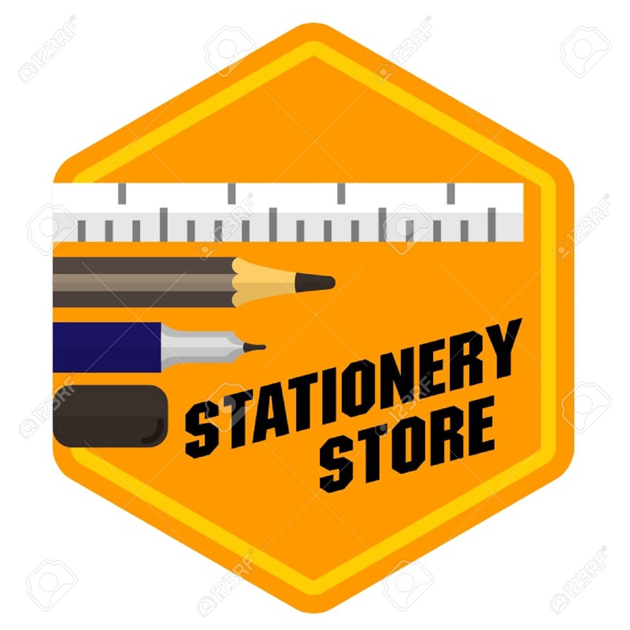 All Kinds Of Stationery Logo. Royalty Free SVG, Cliparts, Vectors, and  Stock Illustration. Image 81297031., image size:1300x1300