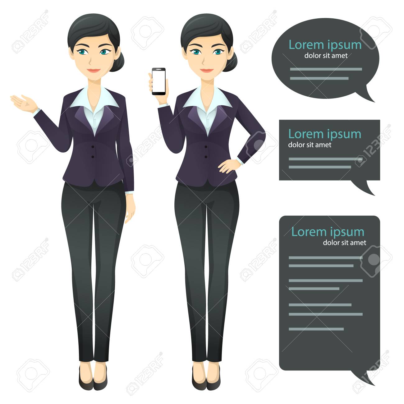 smart business dress female