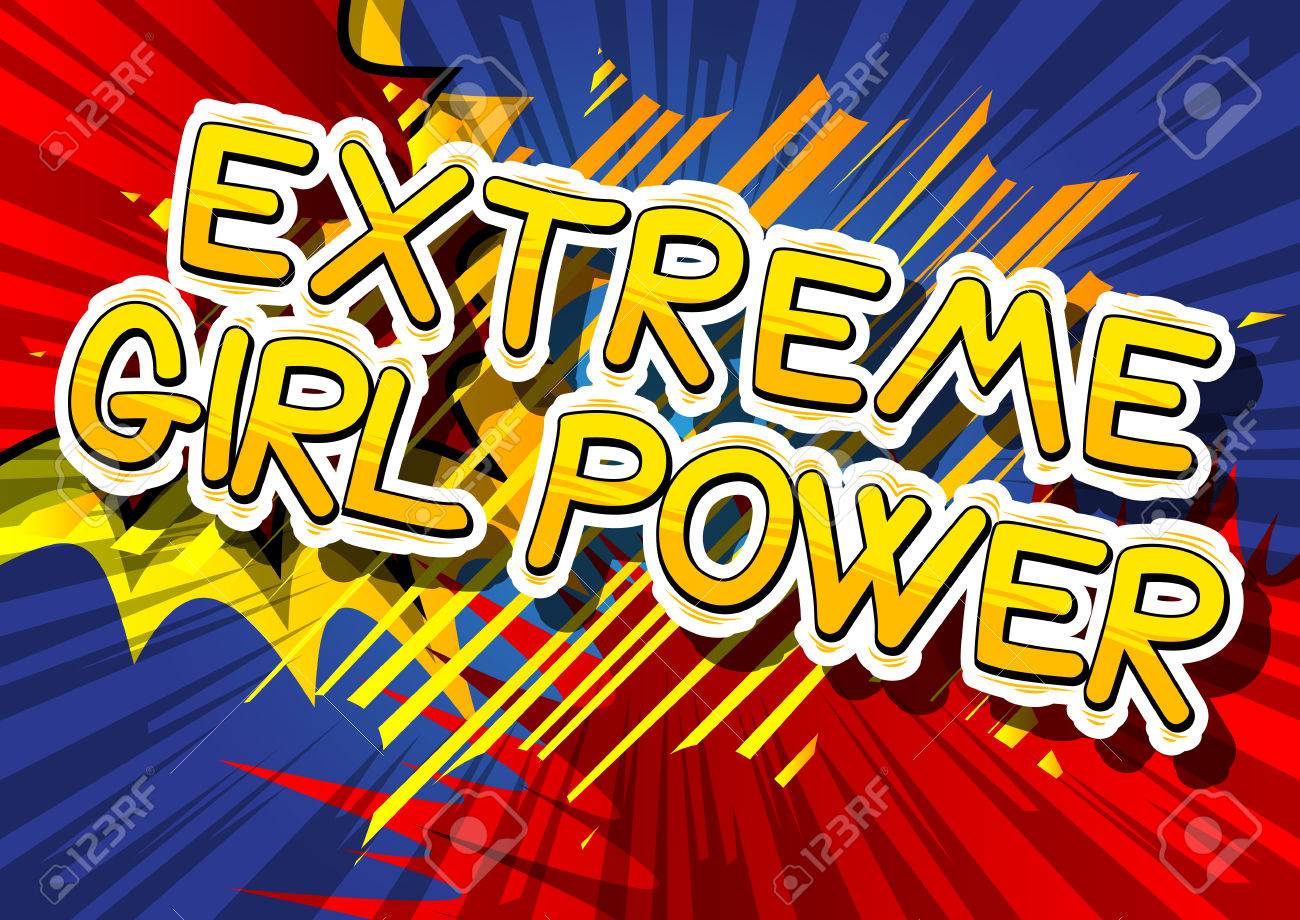 Extreme Madchen Energie Comic Buch Artwort Auf Abstraktem Hintergrund Lizenzfrei Nutzbare Vektorgrafiken Clip Arts Illustrationen Image 80382816