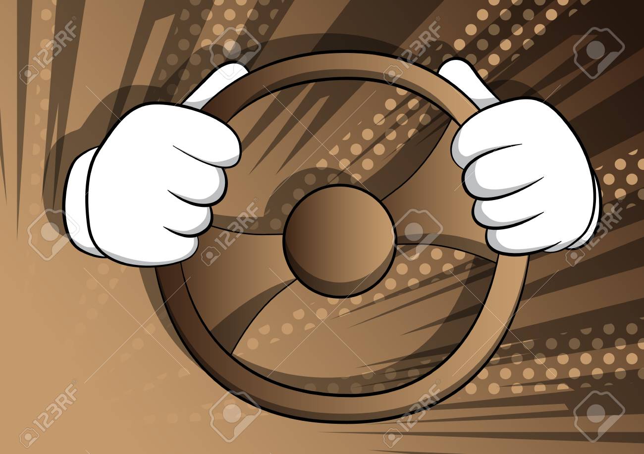 Vector Cartoon Hands Driving, Holding A Steering Wheel. Illustrated Hand Gesture On Comic Book Background. Royalty Free SVG, Cliparts, Vectors, And Stock Illustration. Image 117963107. Vector Cartoon Hands Driving, Holding A Steering Wheel. Illustrated Hand Gesture On Comic Book Background. Royalty Free SVG, Cliparts, Vectors, And Stock Illustration. Image 117963107.