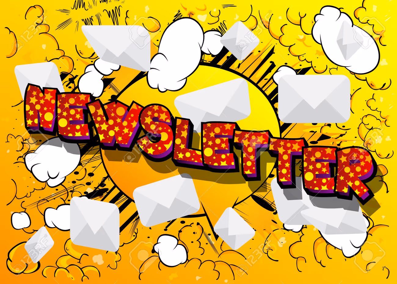 Sending newsletter on internet. Business marketing campaign. Comic book word text on abstract comics background. Retro pop art style illustration. - 178869046 Sending newsletter on internet. Business marketing campaign. Comic book word text on abstract comics background. Retro pop art style illustration. - 178869046