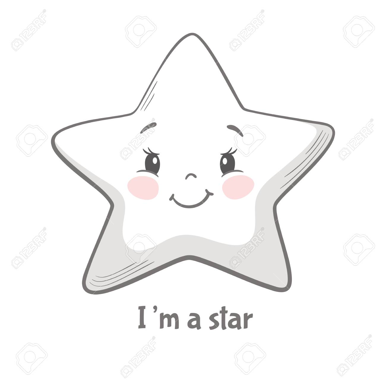 Star Cute Print Sweet Baby Boy Shower Card Good Night Sky