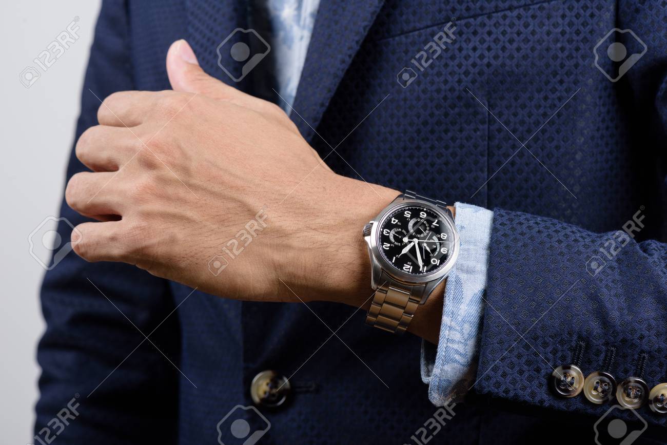 Hombre Reloj Para Traje Negro Terno Reloj Para Traje Negro Reloj