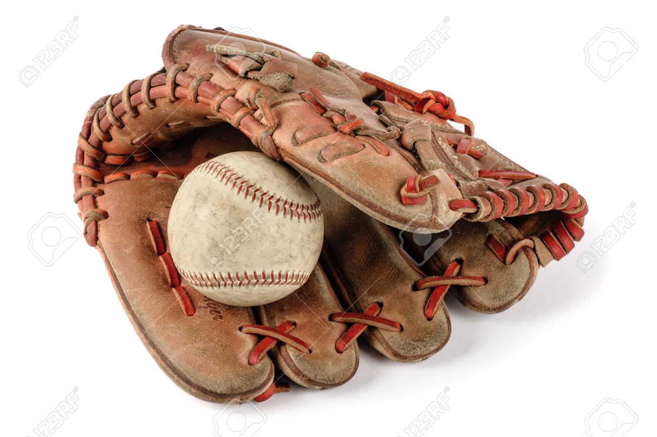 old baseball mit