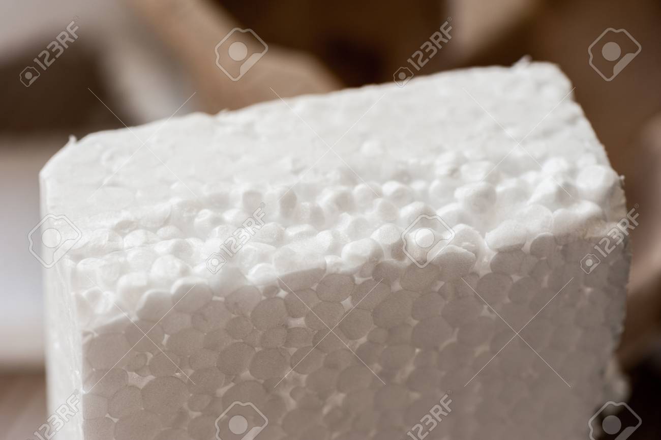 Closeup White Polystyrene Foam Polystyrene Foam Is Cushioning Material In Packaging Material For Craft Applications And Other Stock Photo Picture And Royalty Free Image Image 93294979