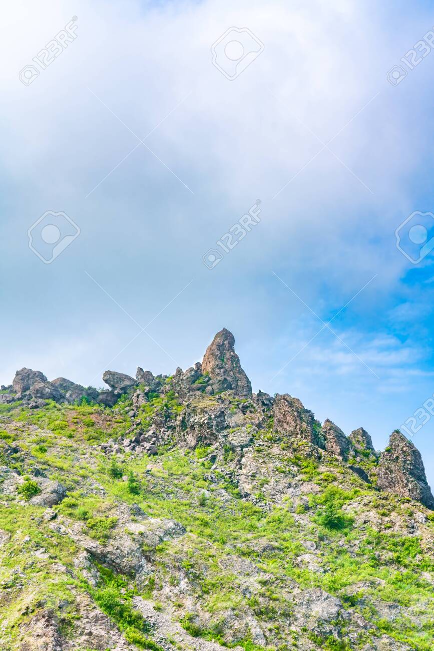 Hokkaido, Shikotsu Toya National Park, The Summit of Mt. Usu - 136598116 Hokkaido, Shikotsu Toya National Park, The Summit of Mt. Usu - 136598116