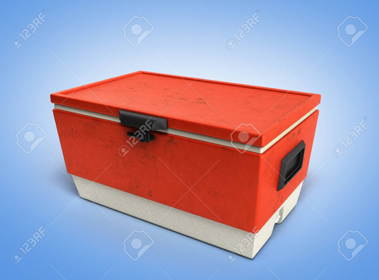 Kühlschrank In Rot : Strand kühlschrank kühler rot d render auf blauem hintergrund mit Kühlschrank In Rot : Strand kühlschrank kühler rot d render auf blauem hintergrund mit