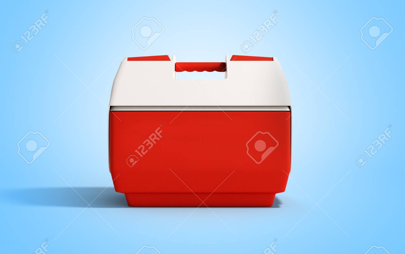 Kühlschrank In Rot : Geschlossener kühlschrank box rot d render auf blauem hintergrund Kühlschrank In Rot : Geschlossener kühlschrank box rot d render auf blauem hintergrund
