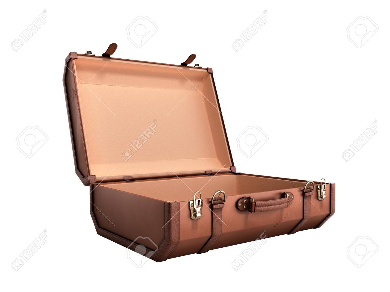 white vintage suitcase