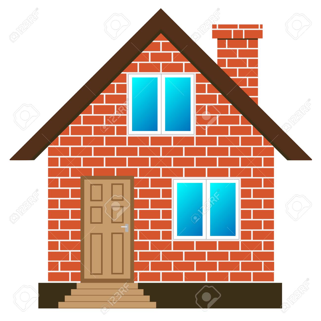 brick house vector royalty free cliparts vectors and stock house vector