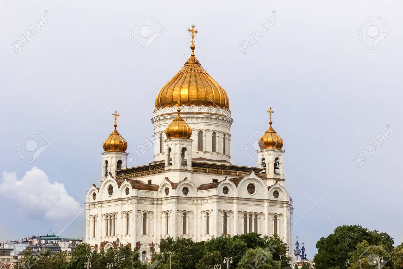 ロシア モスクワの救世主ハリストス大聖堂 の写真素材 画像素材 Image