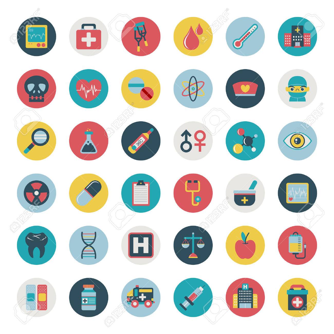 set of flat medical