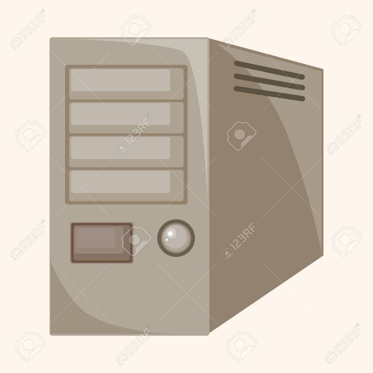 ホスト コンピューターのテーマの要素のイラスト素材 ベクタ Image ホスト コンピューターのテーマの要素のイラスト素材 ベクタ Image