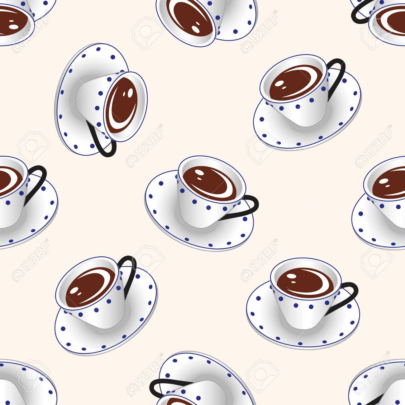 Coffee Cartoon Seamless Pattern Background Stock Photo Picture And Royalty Free Image Image 40747846 coffee cartoon seamless pattern background