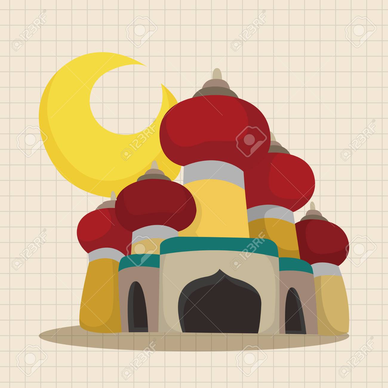 おとぎ話アラジン物語テーマ要素 のイラスト素材 ベクタ Image